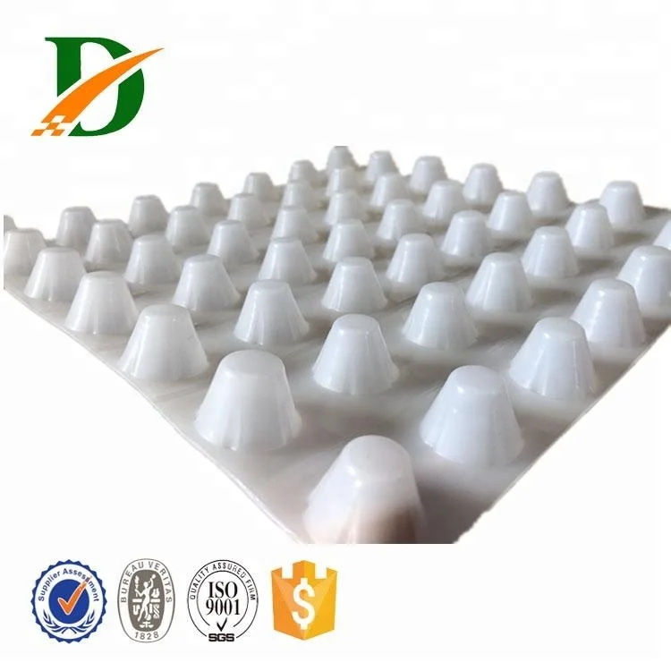 
Renewable raw materials plastic green roof dimple drainage board 