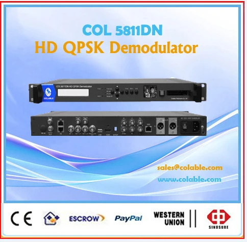 Dvb-s2 DVB-S DVB-T DVB-T2 DVB-C ISDB-T ATSC-T hd спутниковый ресивер, qpsk демодулятор IRD COL5811DN