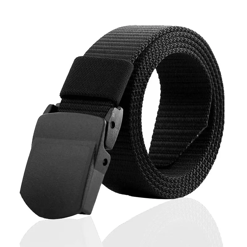 Hot Sale Mens Cotton Web Slider Buckle Fabric Canvas Belt