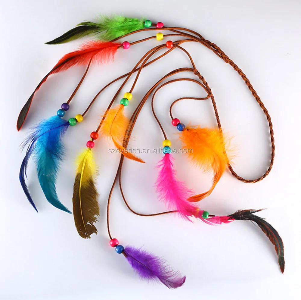 Hair Feather,Green hair accessories