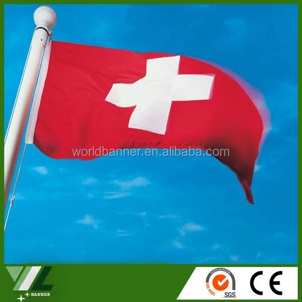 
red with white cross Switzerland flag world country flag 