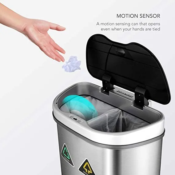 2022 new trash bin motion sensor trash bin stainless trash bin