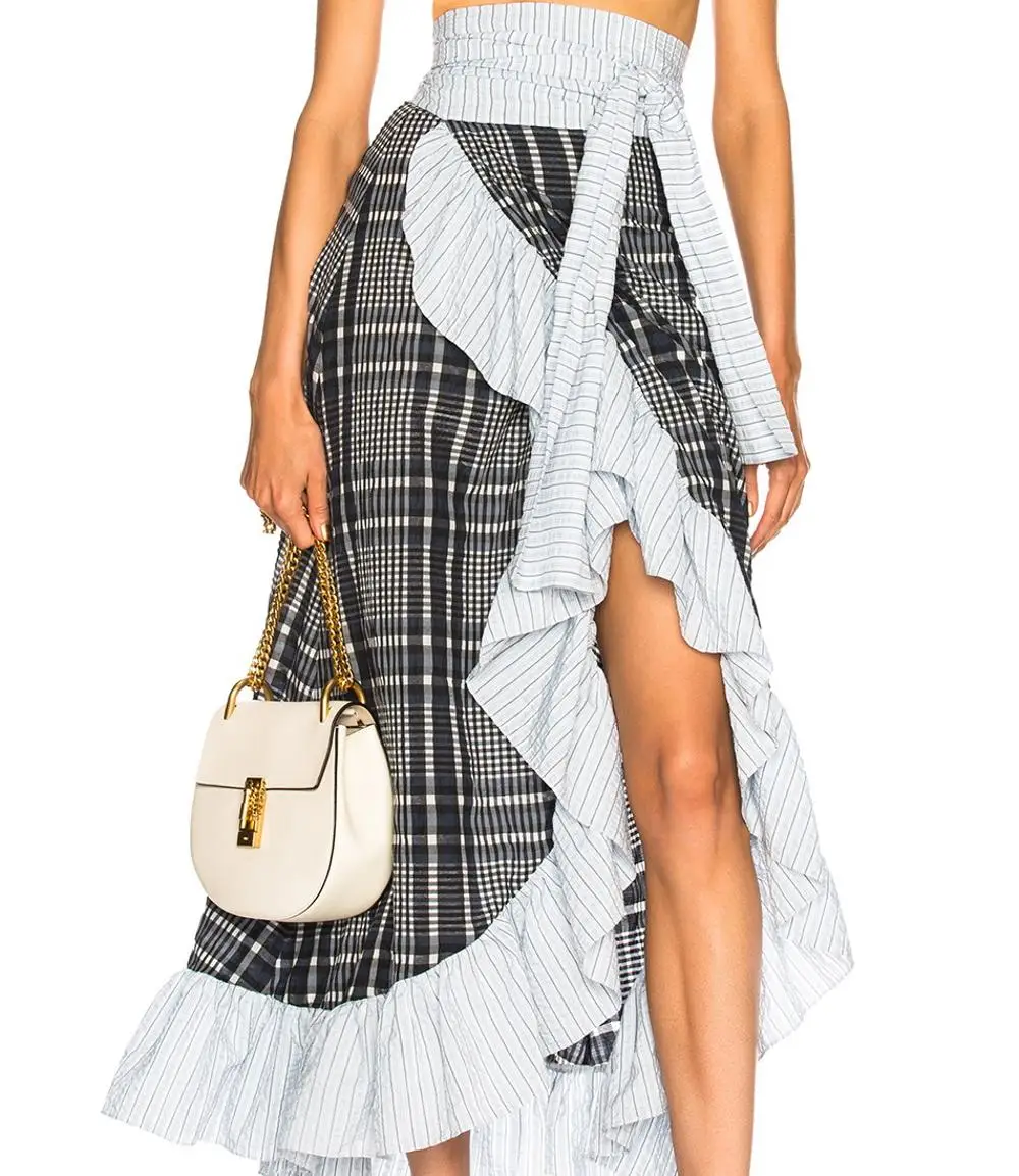 OEM Service Custom New Fashion Women bohemian maxi dance Skirt plus size dress skirts