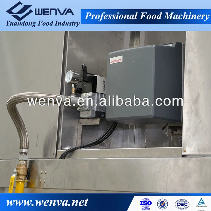 
PLC Control Electric Gas Baking Oven Tunnel Oven For Biscuit Production Line 