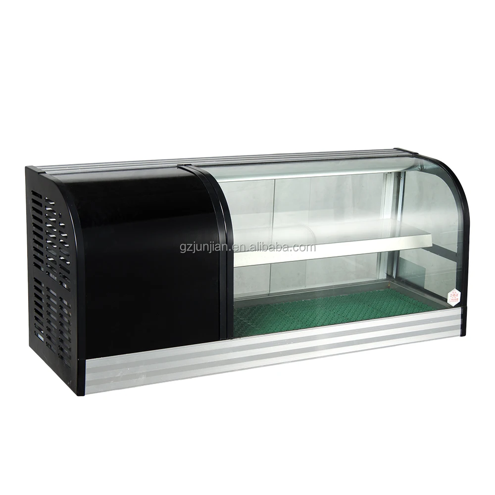 Commercial Counter top Sushi Showcase Display Refrigerator fridge cooler glass door
