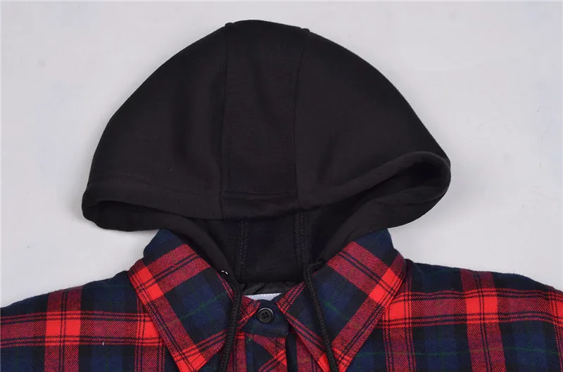 quilted mens thick jacket shirt with hood men winter jacket