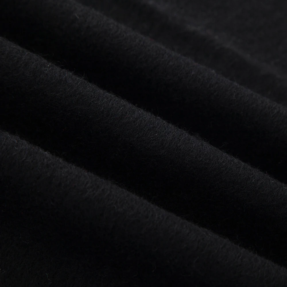 Adult New Arrival Long Plain Black Scarf Mens Custom Made Cashmere Scarf