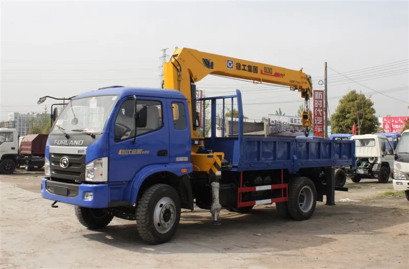 Forland dump truck with crane/remote control crane truck/truck crane palfinger