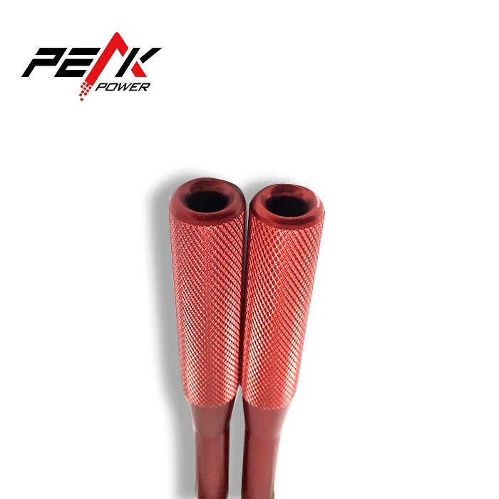 Цветная и логотип на заказ, регулируемая алюминиевая ручка с нейлоновым покрытием, перекрестная веревка для прыжков