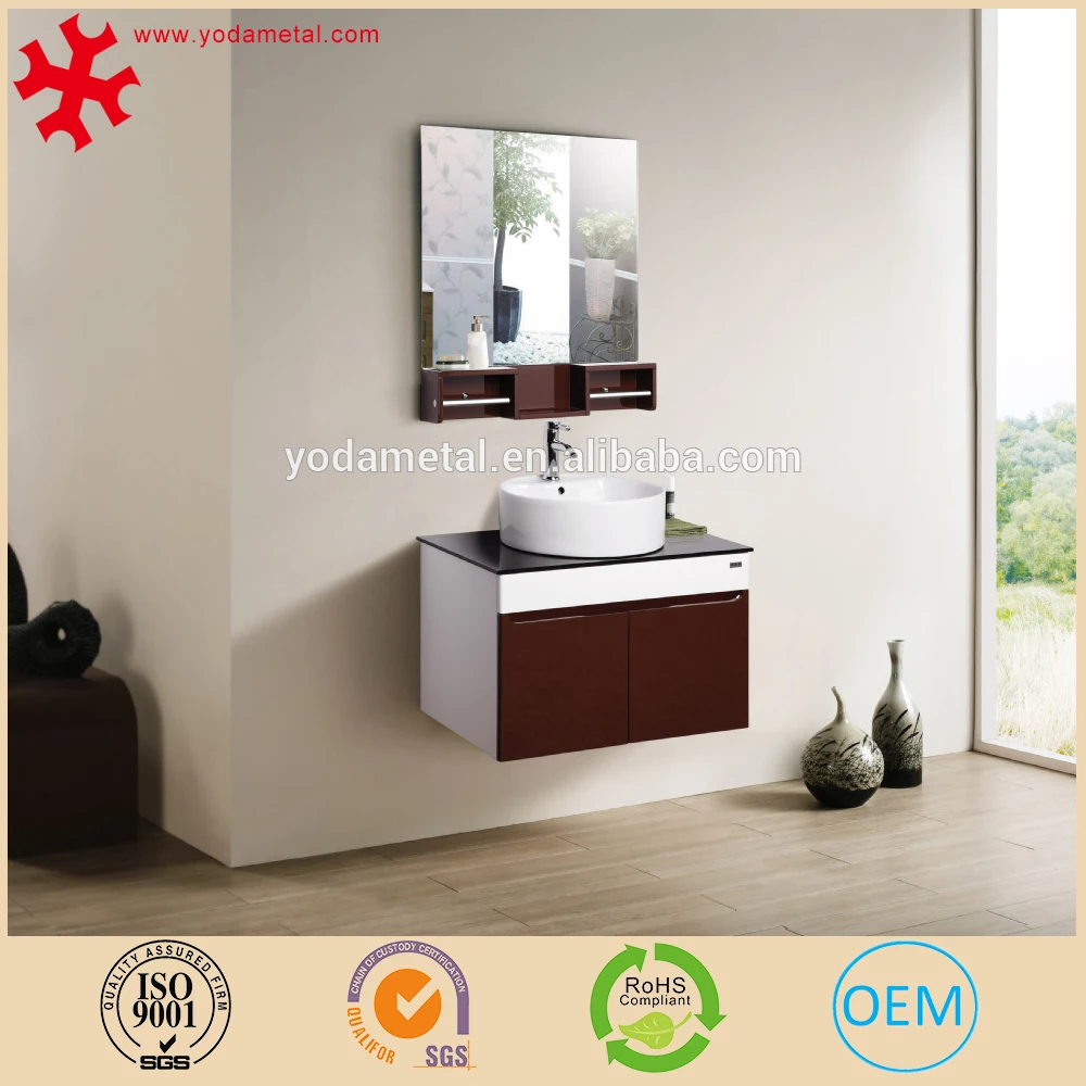 
Современный зеркальный настенный шкаф из массива дерева для ванной комнаты 