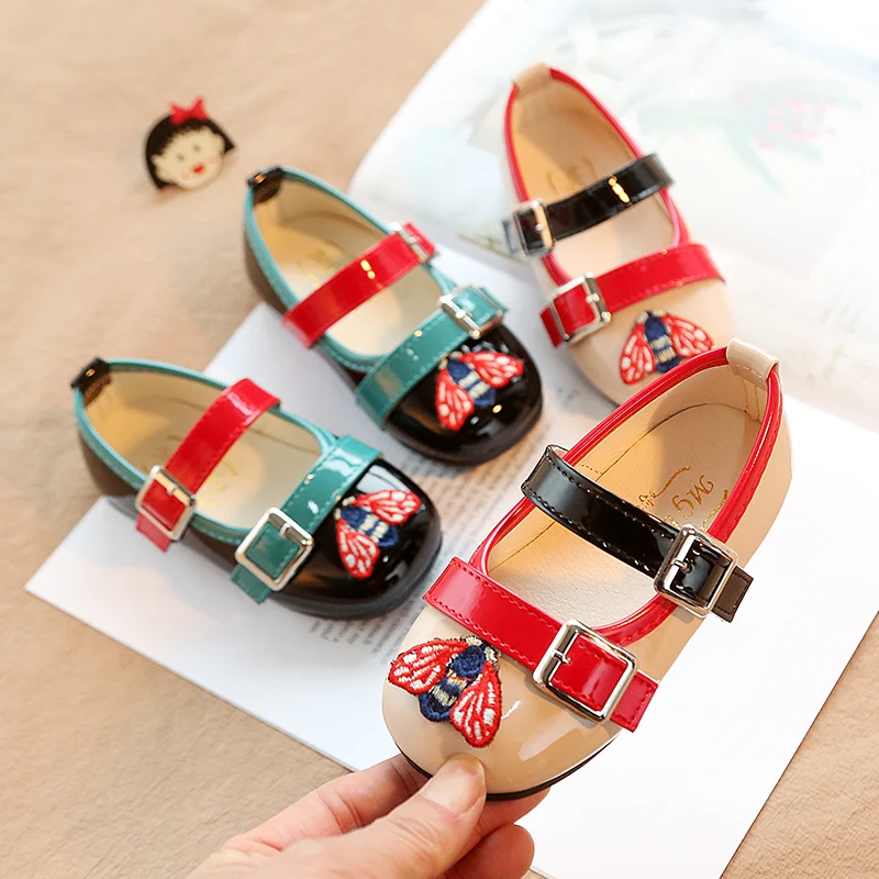 2019New fashion  cute baby dress shoes girls