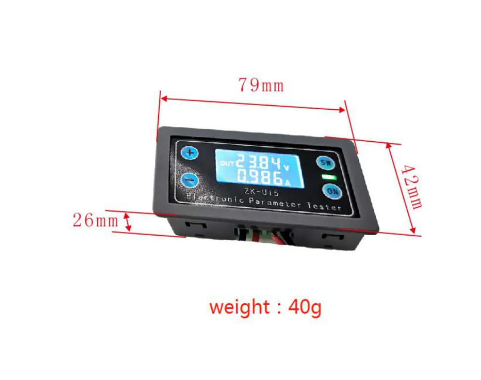 DC 5V-38V Digital LCD Display Voltmeter /ZK-U15 Digital LCD Display Voltmeter
