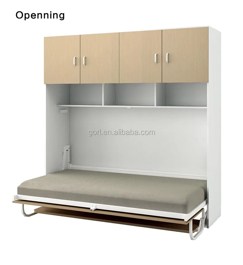 Modern head board folding wall bed murphy bed panels set