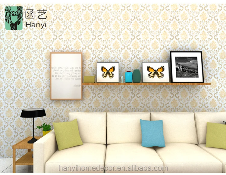China vinyl wallcovering wallpaper designs flower photo wallpaper home decoration