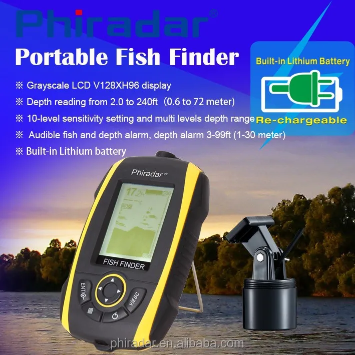 new arrival portable Fish Finder built-in lithium battery