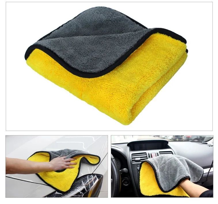 Super Thick Microfiber Polishing Waxing Cloth / Car Drying Cleaning Detailing Towels
