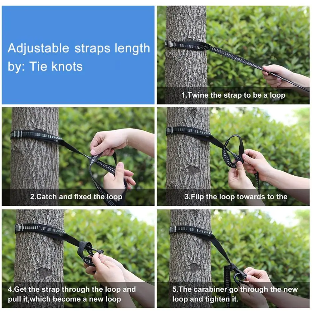 HOT SALES  210T Nylon Ripstop Outdoors Camping Hammock