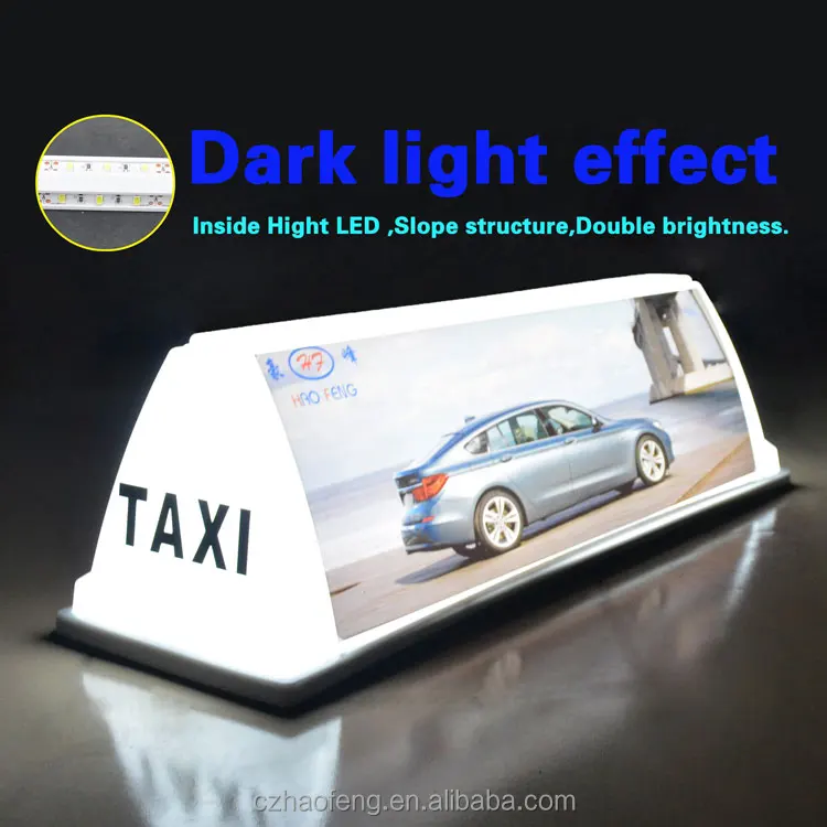 
New shape taxi advertising top light strong magnet taxi dome light 