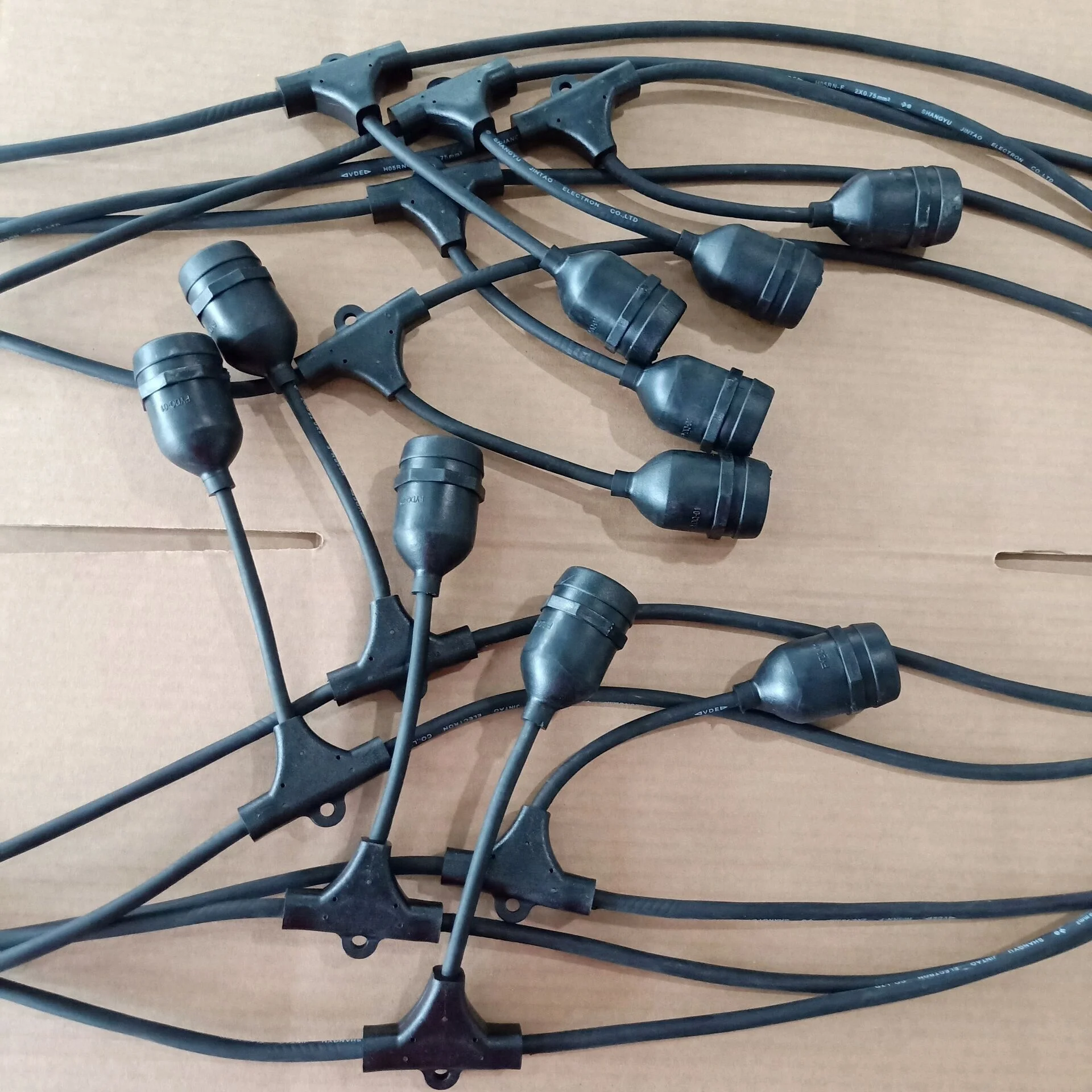 Commercial outdoor E27 led string light cable waterproof