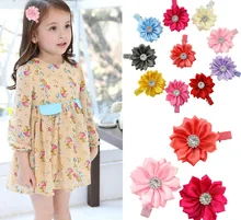 10pcsGeometric Flower Kids Hairpin Purple High Quality Duck HairClip Bubblegum Girl Love font b Fancy b