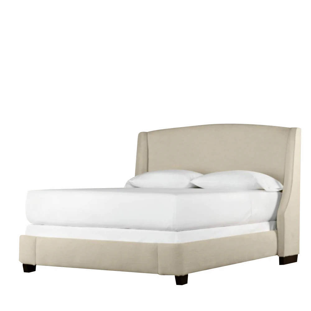 Hot Sales Antique Oak French Style Upholstered fabric bed