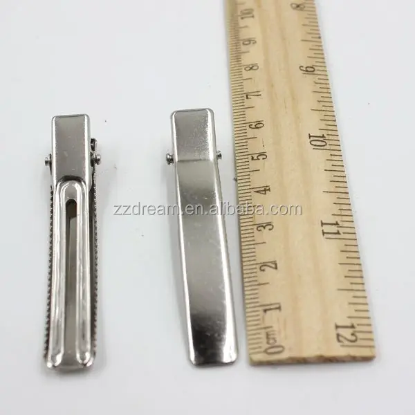 Top Grade 45mm Double Alligator Stainless Steel Make Up Hairpin Metal Hair Clips