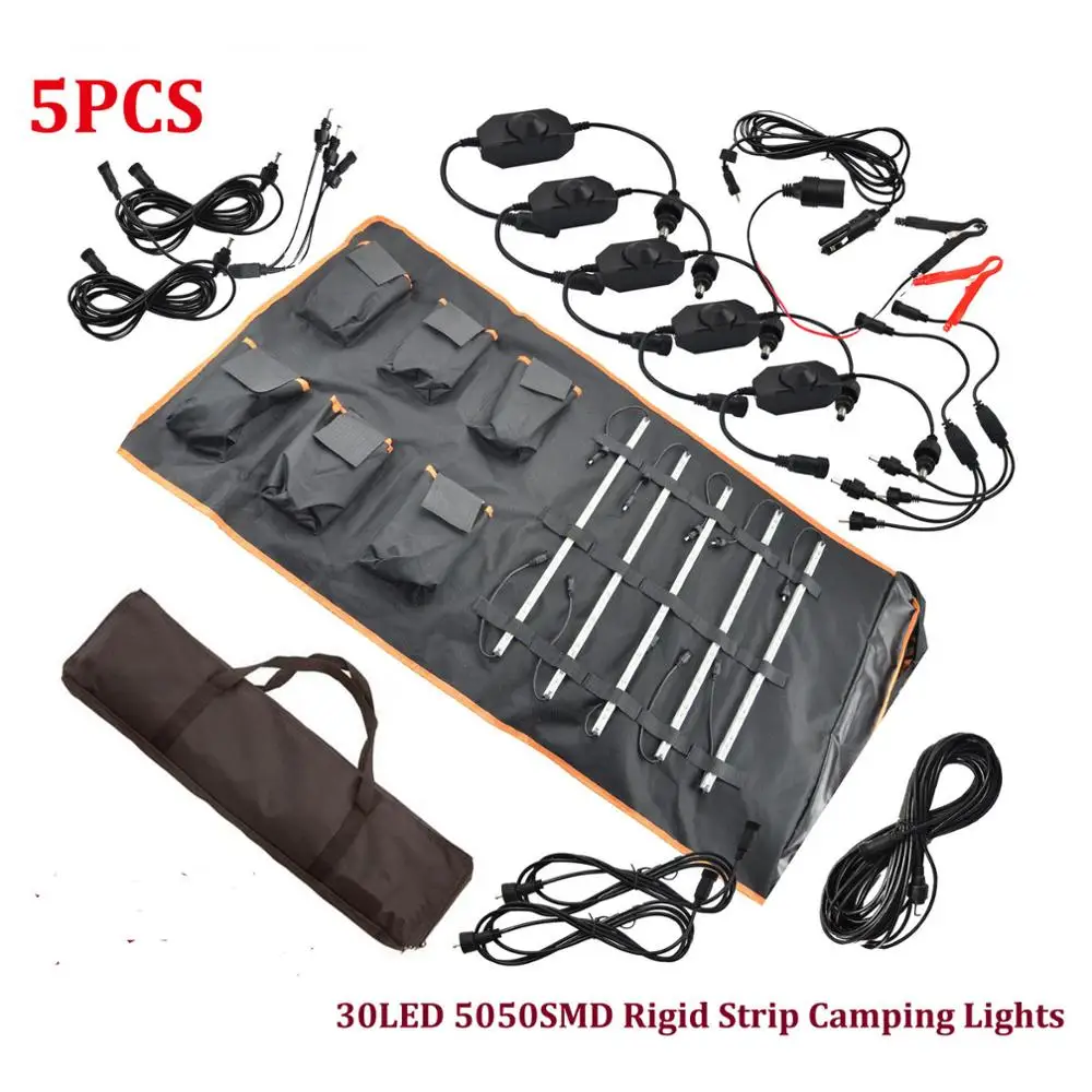 DC12V LED Camping Light bar Kit 5050 SMD Rigid waterproof Strip Caravan Camper Lighting