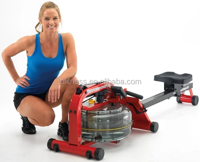 OEM Indoor Gym Fitness Equipment Mental Water Rower Rowing Machine with Monitor