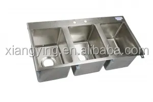 OEM ODM NSF certified High quality 304 Stainless Steel commercial kitchen One Tub Drop In apron sink kitchen