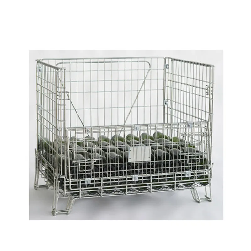 Запираемое хранилище Промышленная проволочная сетка Корзины Кейдж Паллетная коробка