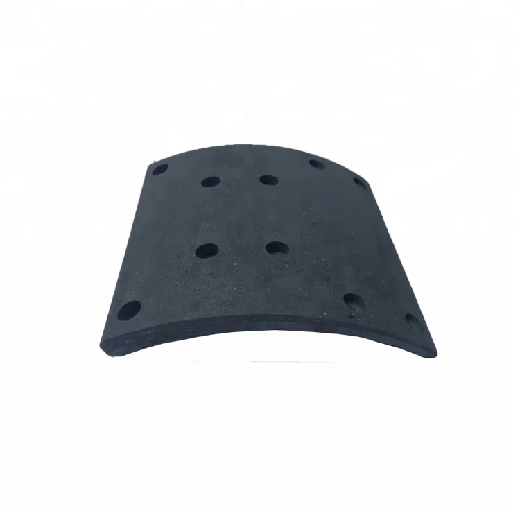 Auto brake systems non asbestos brake lining 19579/19580 brake shoe lining for Man truck