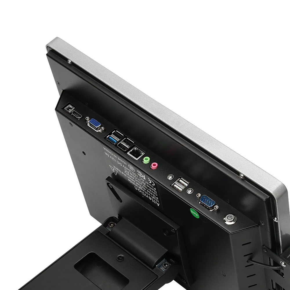 Ture Flat Screen Point of Sale Cash Registers with MSR / Pos Computer Systems 15 Inch All in One Touch POS System 1024x768
