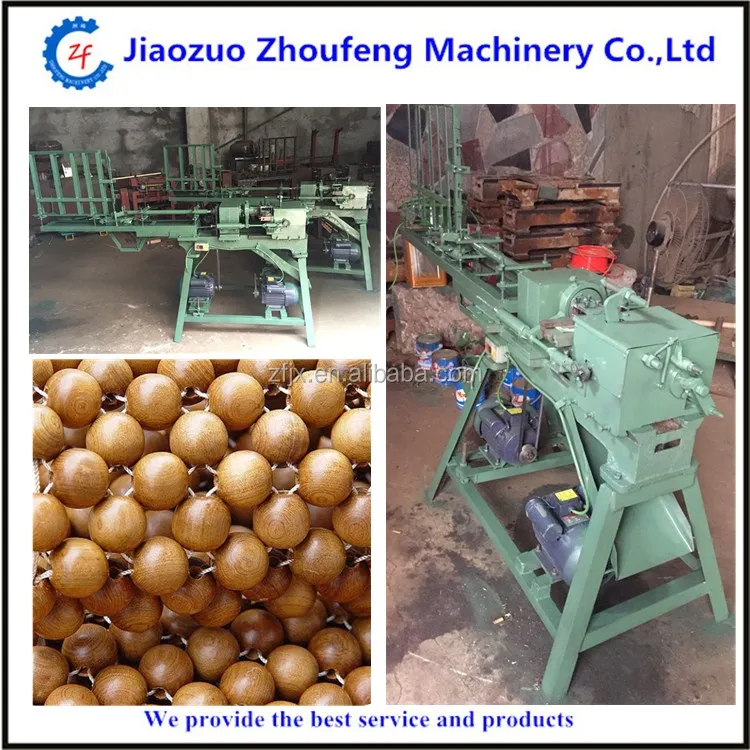 Automatic wood buddha beads forming machine round wood beads machine for making wooden bead cushion