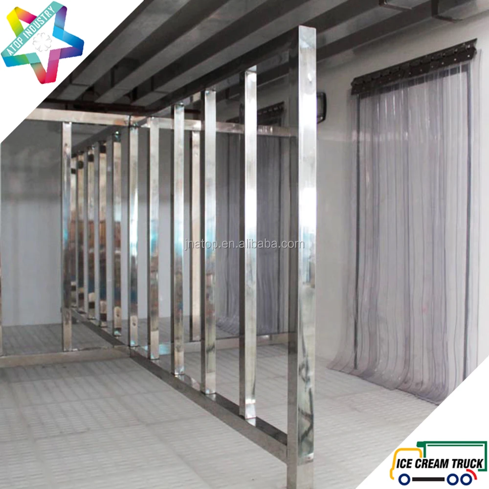 2.7m eutectic truck body for hyundai H100 truck chassis ice cream truck