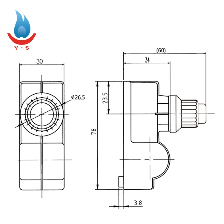 Kitchen push button igniter Piezo sparking igniter Gas Ignition parts piezo spark ignitor yd1.5
