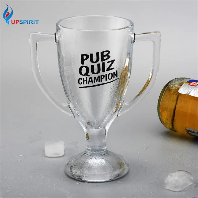 Wholesale Bar Glassware Champion Glass Beer Cup  Double Sided Drinking  Steins Beer Mug