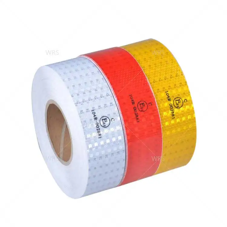 E21 104R-002881 Reflective Conspicuity Tape Prismatic Reflective Sheeting Adhesive Custom Logo Printing Is Available 5 Years WRS