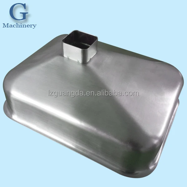 
Rectangular stainless steel funnel 