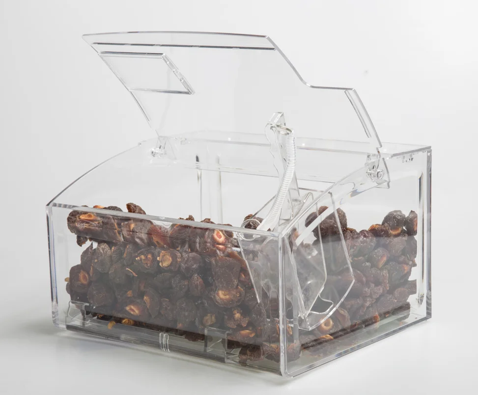 Bulk Seeds Dividers Grain Nuts Bulk Dry Food Dispensers with Scoop