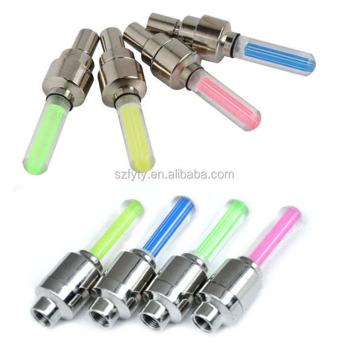 Led Flash Tyre Wheel Valve Cap Light For Car Bike Bicycle Motorbicycle