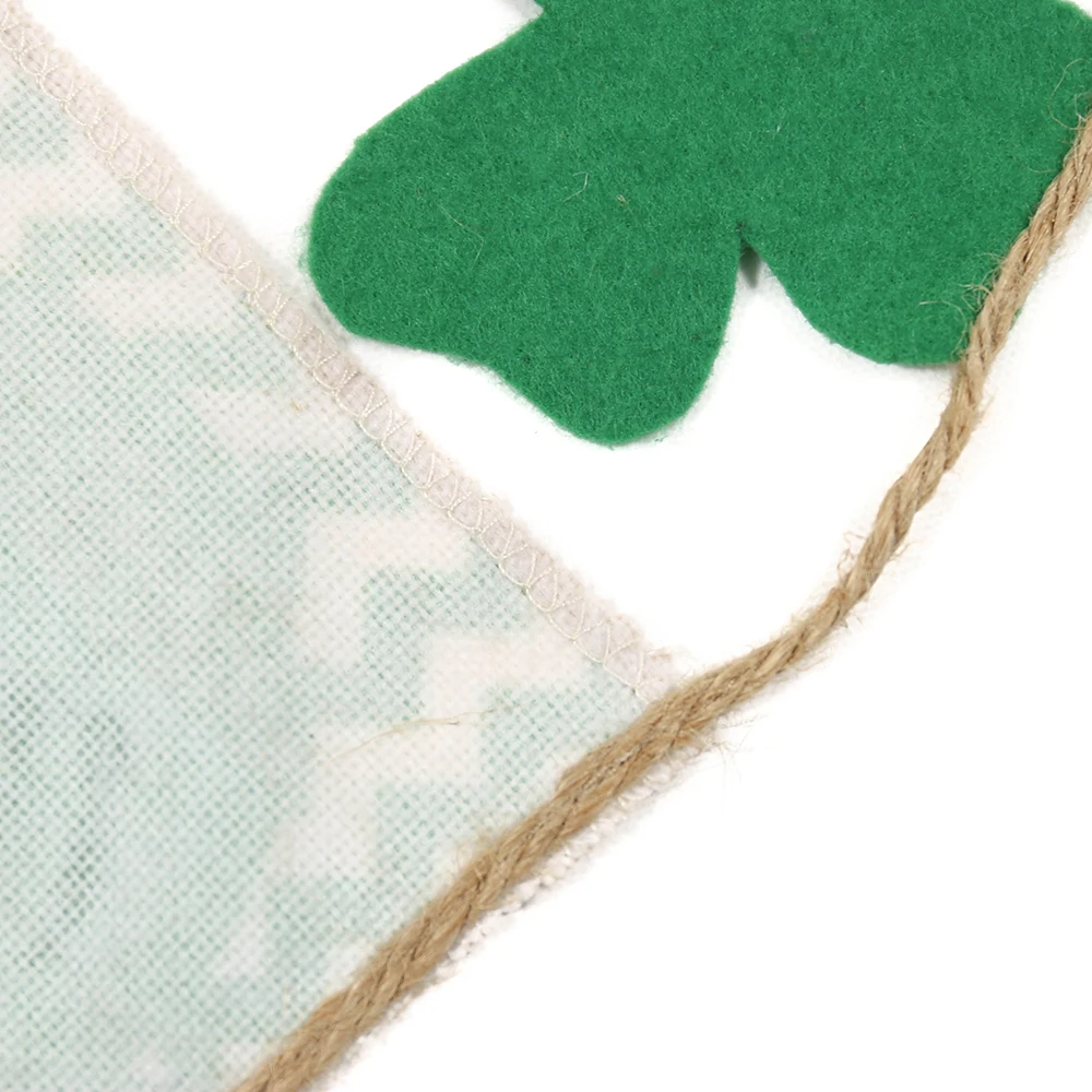 Festival decor party pennant banners flag fabric st patricks day decoration bunting
