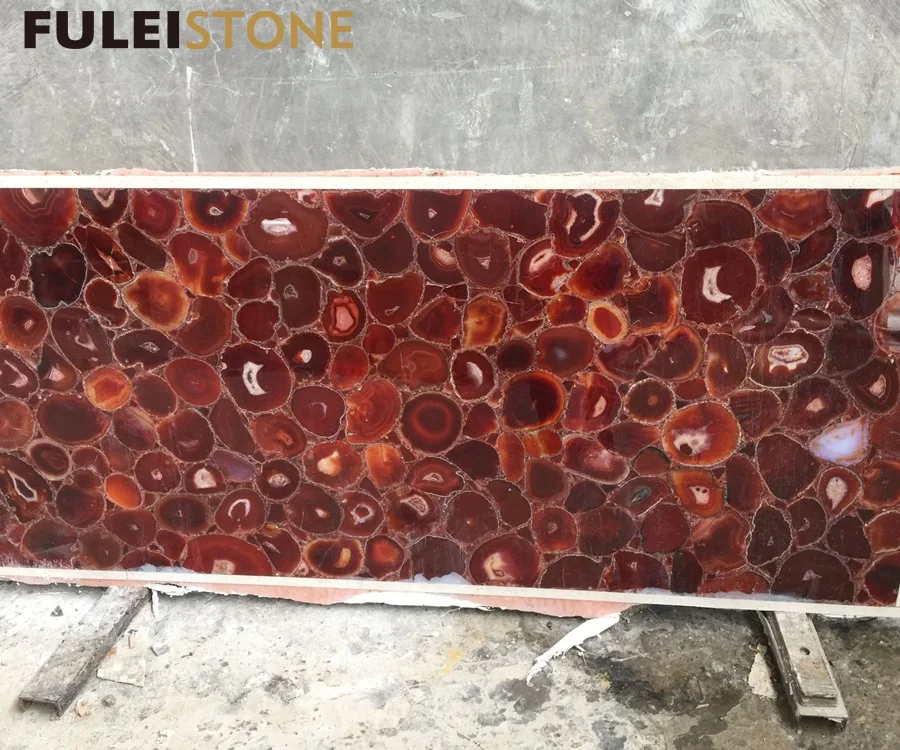 
High quality beautiful agate red marble stone for sale 