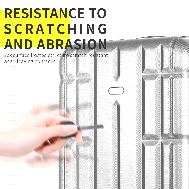 2020 Hot Design Pvc Luggage Tags ABS Trolley Suitcase Set 3pcs Silver Customize Hard Case Travelling Bags Luggage sets