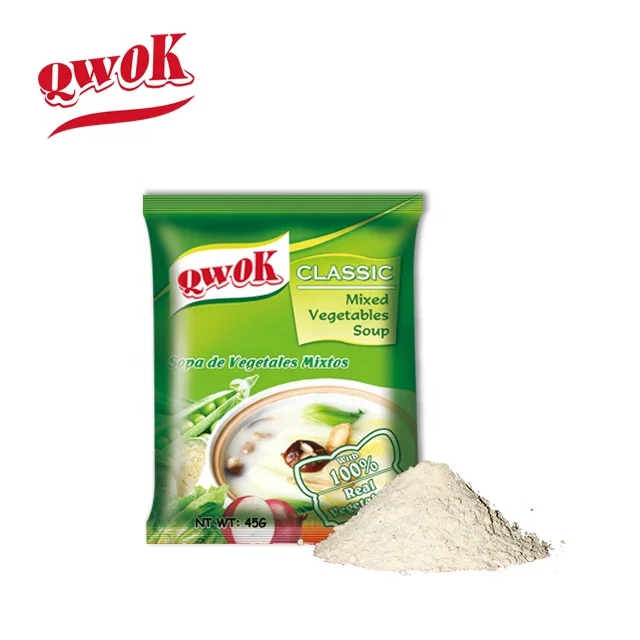 
Qwok Classic Mix Vegetable Soup Instant Soup OEM Service Sopa de Vegetales Mixtos 