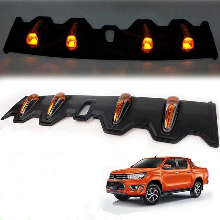 
Universal FITT ABS plastic roof light front spoiler for hilux revo rocco Thailand style chinese manufacturer 