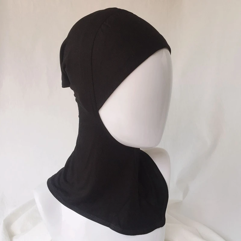 Full Cover Inner Muslim Cap Hijab Underscarf 100% Jersey Modal Plain Soild Color Islamic Head Wear Hat Underscarf Inner Hijab