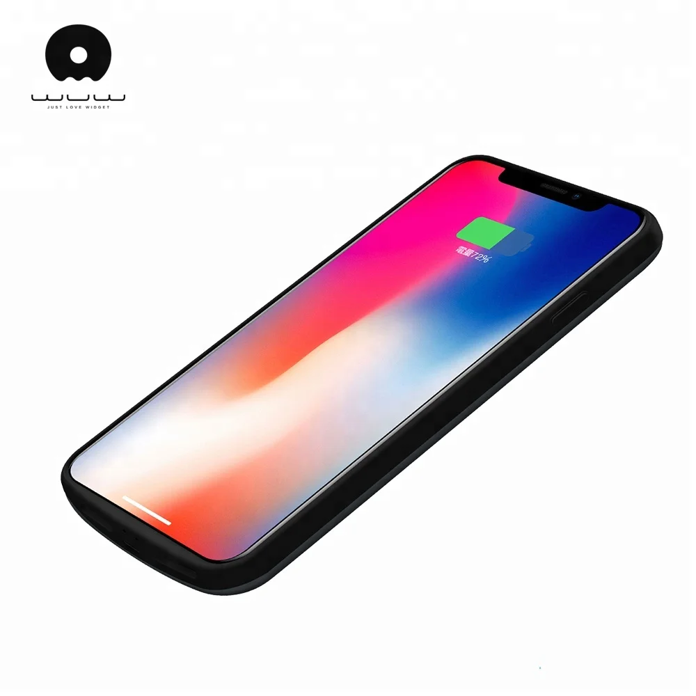 
factory bulk production 5000mah true capacity power charger for iphone X battery case made with TPU and ABC PC 