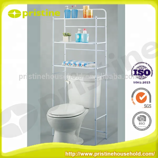 MIT DIY Housewares Shopee OEM eBay Wholesale Taiwan Household Storage Furniture Iron Bathroom Shelves Corner Toilet Storage