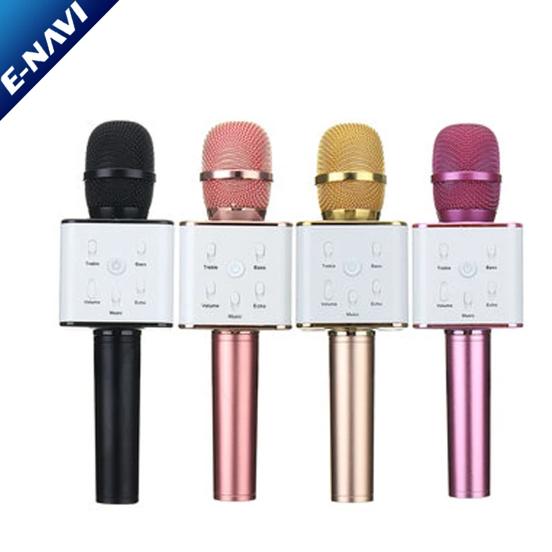 Hot Sale Handheld KTV Q7 Q9 H8 WS858 Q5 Mini USB Wireless Kareoke Microphone Speaker