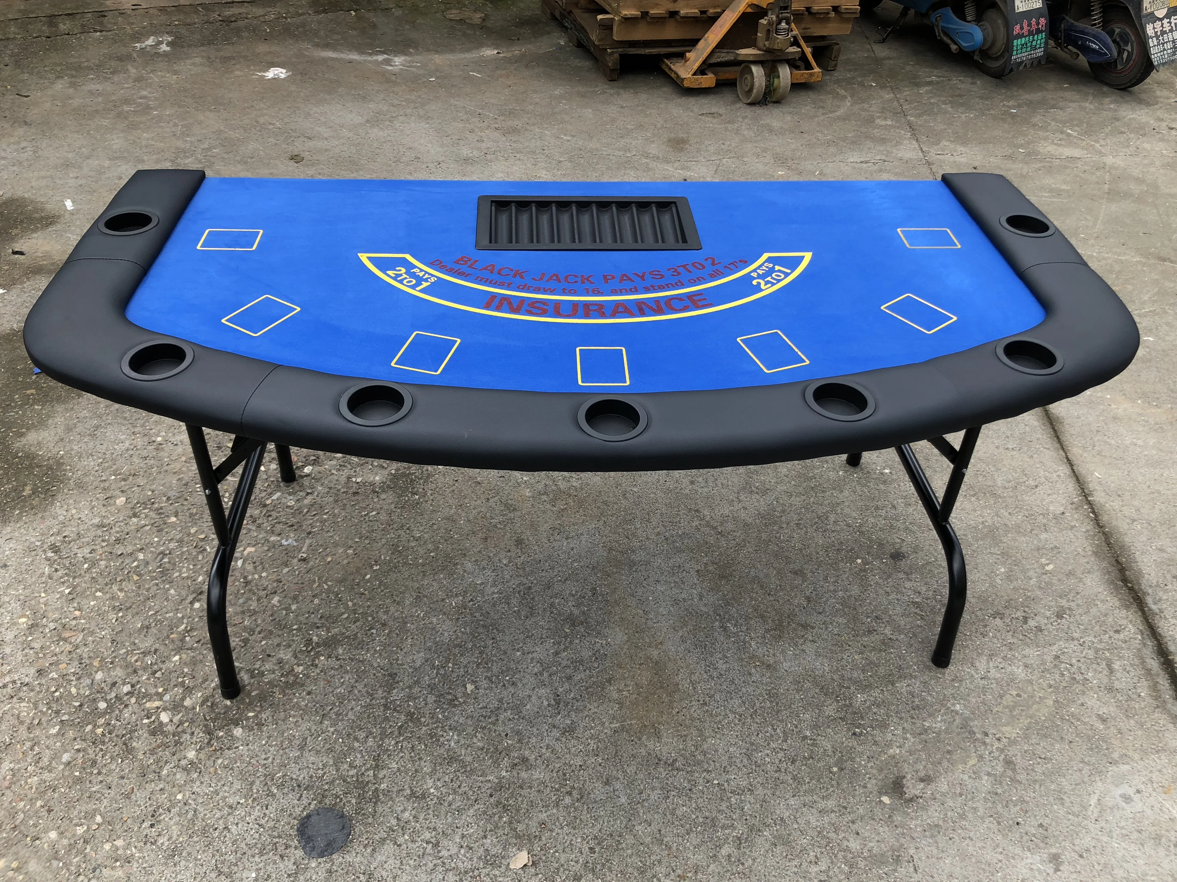72' Foldable casino blackjack poker table for sale